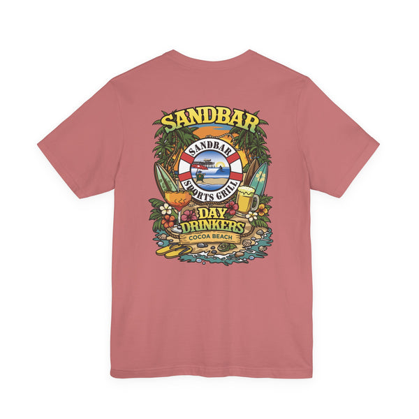 Sandbar Day Drinkers Tee | Cocoa Beach Surf Tropical Shirt
