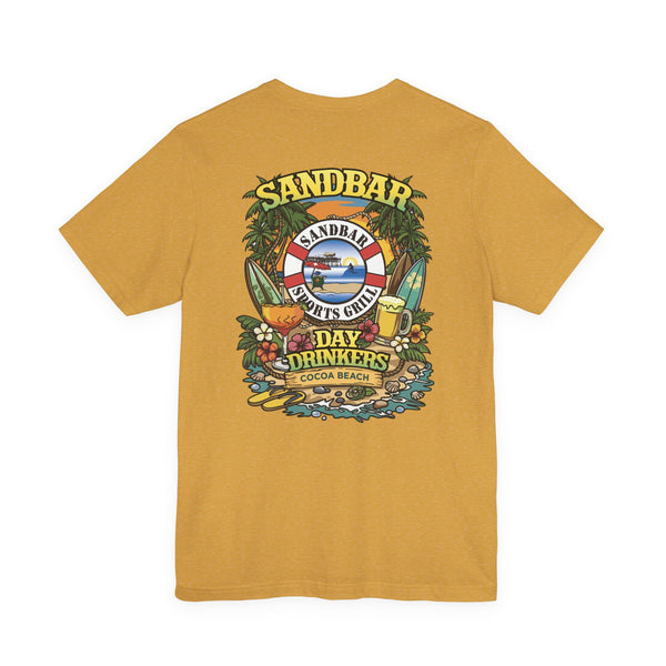 Sandbar Day Drinkers Tee | Cocoa Beach Surf Tropical Shirt
