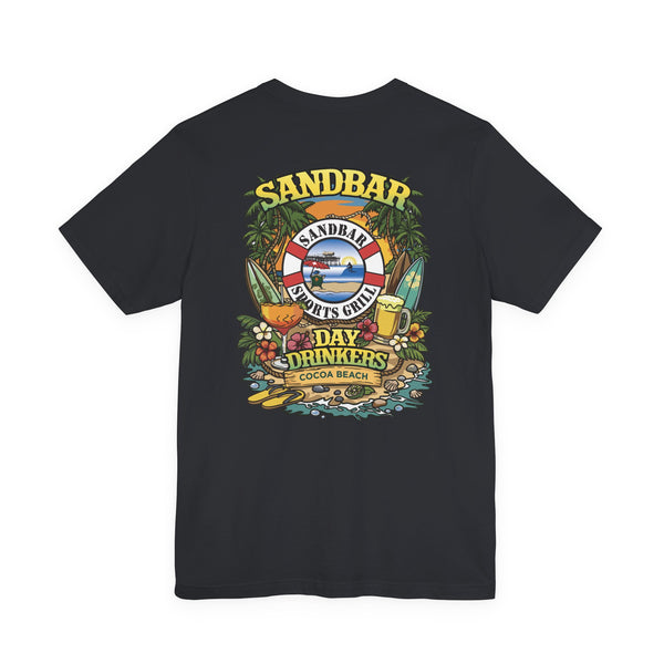 Sandbar Day Drinkers Tee | Cocoa Beach Surf Tropical Shirt