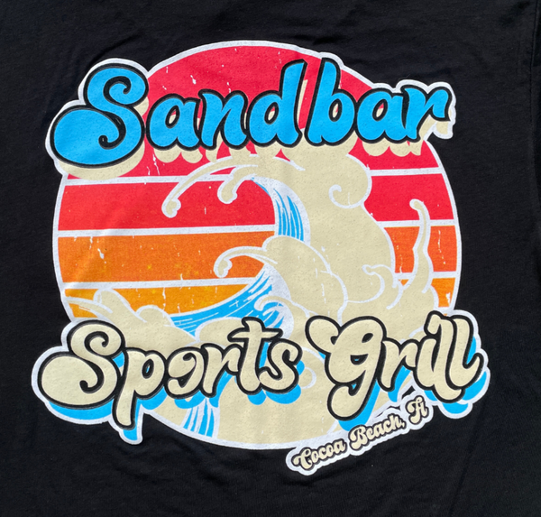 Sandbar Retro Wave Design Tee