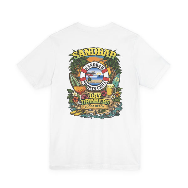 Sandbar Day Drinkers Tee | Cocoa Beach Surf Tropical Shirt